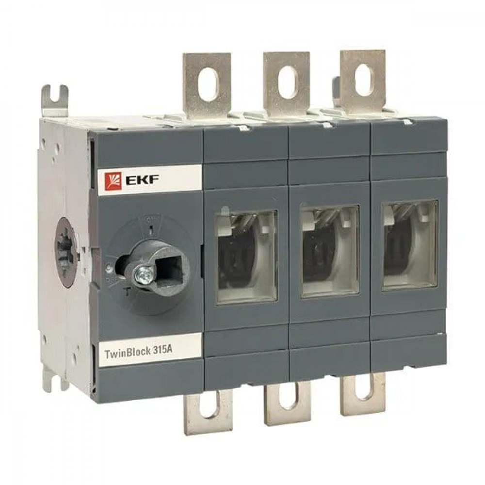 Рубильник 315A 3P без рукоятки управления TwinBlock (tb-s-315-3p). Рубильник. EKF