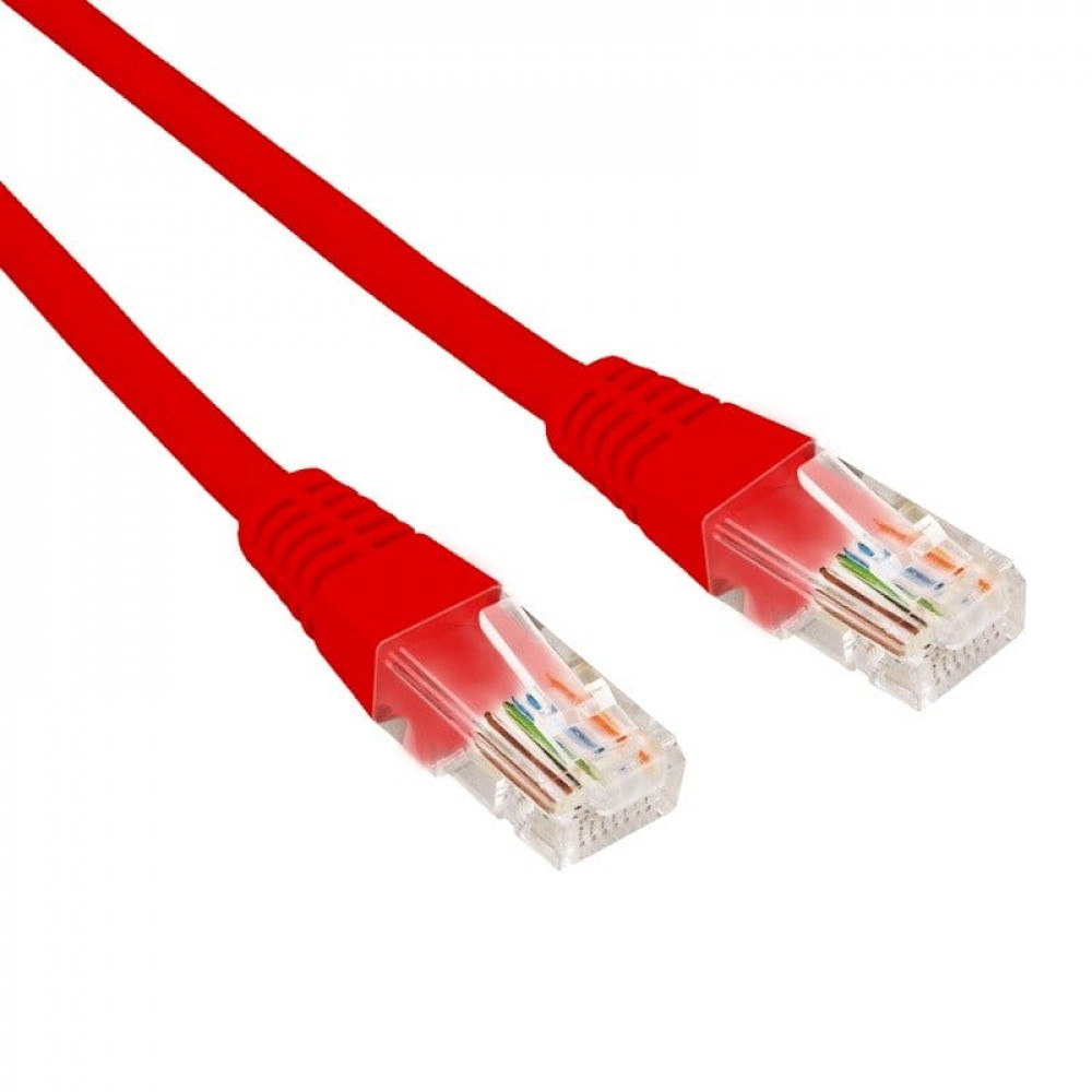 Патч-корд U/UTP CAT 6, RJ45-RJ45, 26AWG, LSZH, красный, 1м REXANT (02-0293-1). Патч-корд UTP. Rexant