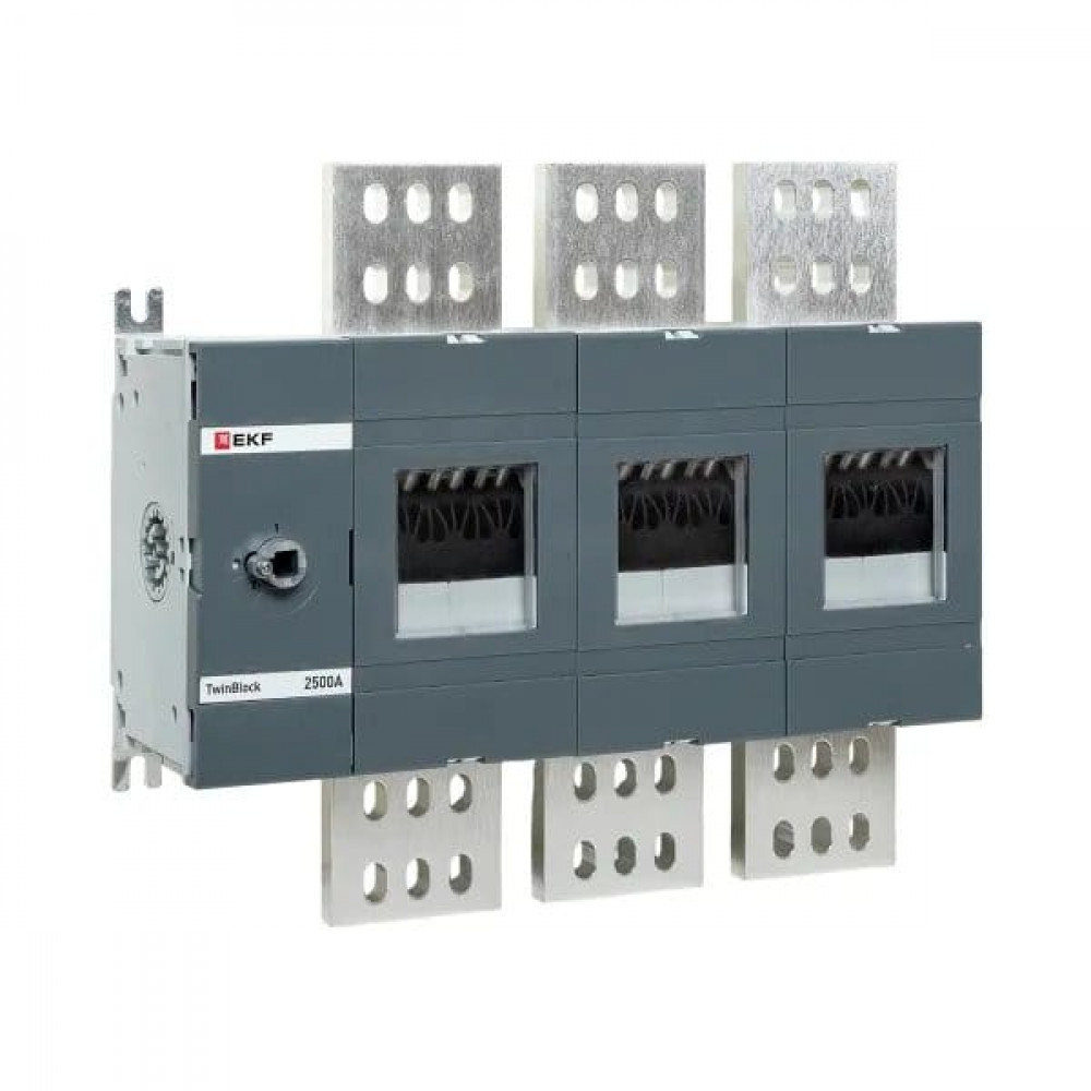 Рубильник 2500A 3P без рукоятки управления TwinBlock (tb-s-2500-3p). Рубильник. EKF