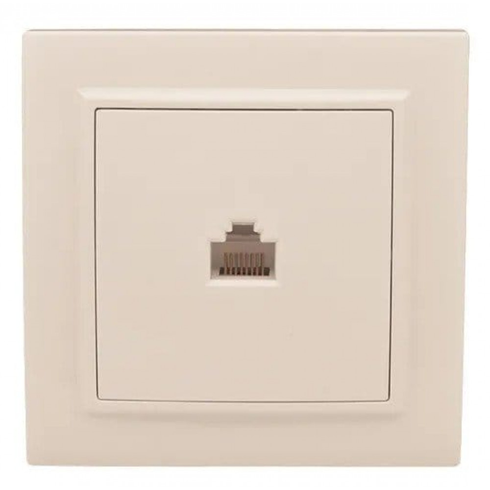 Минск Розетка RJ-45 1-мест. СП (ERK01-035-20). Розетка RJ-45 1-мест. СП. EKF