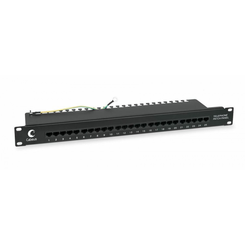 PL-25-TEL-Dual (8725c). Патч-панель 19. CABEUS