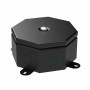 Коробка металлическая Октагон черная 130х130х63 (70-0100-9005). Коробка металлическая. Промрукав