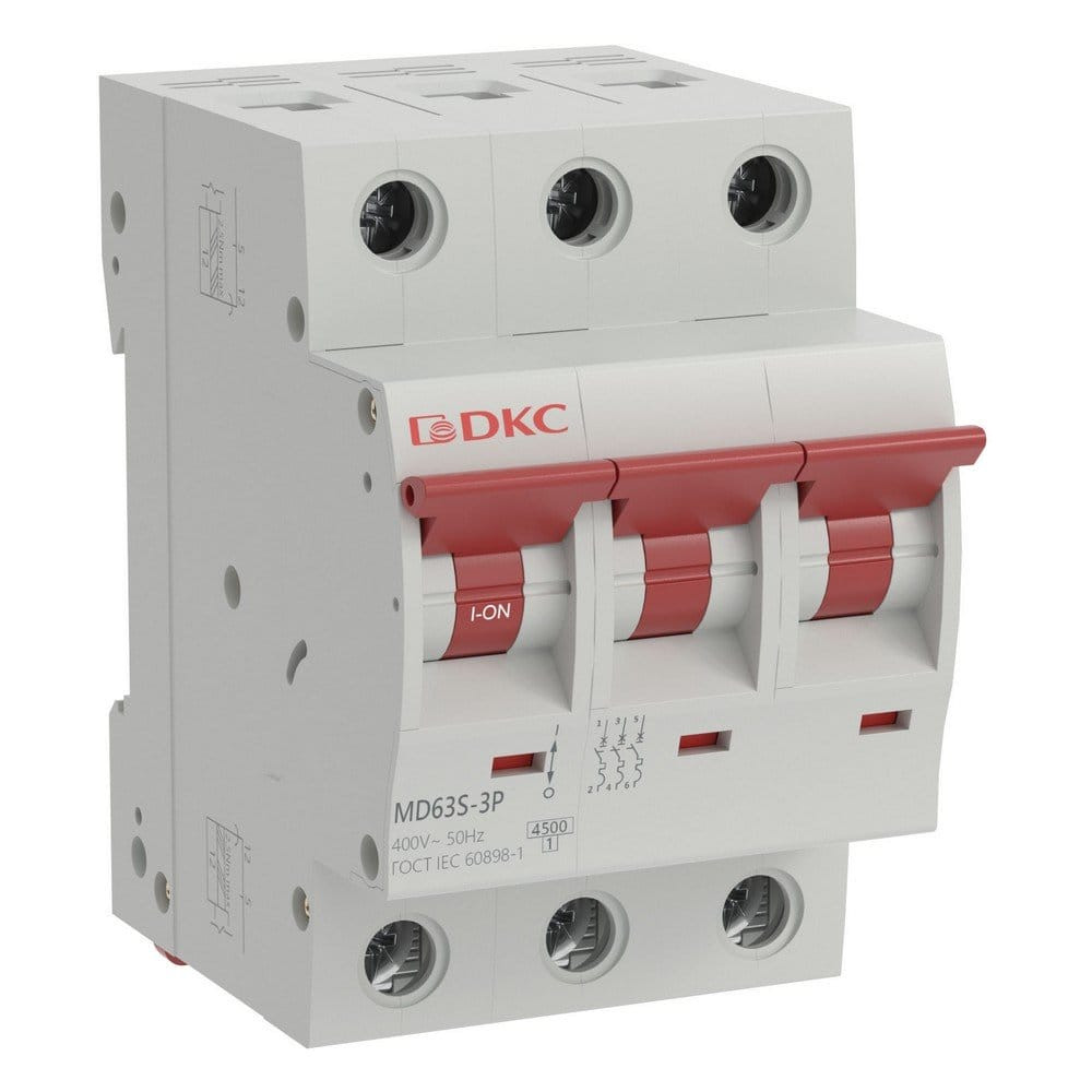 YON max MD63S 3P 16А 4,5кА C (MD63S-3PC16). Автоматический выключатель. ДКС