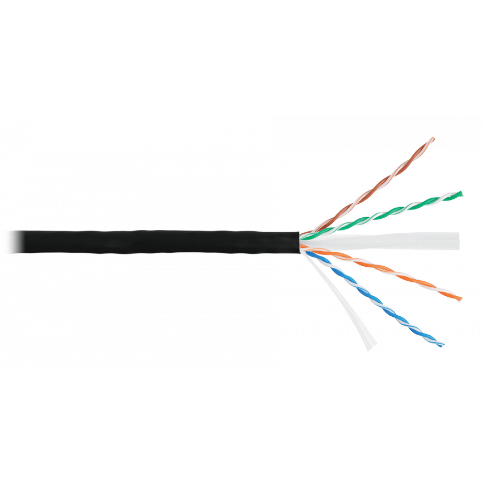 U/UTP 4pair, Cat6a, Solid, In/Out, нг(А)-HF (NMC 4155C-BK). Кабель «витая пара» (LAN) для структурированных систем связи. NIKOMAX