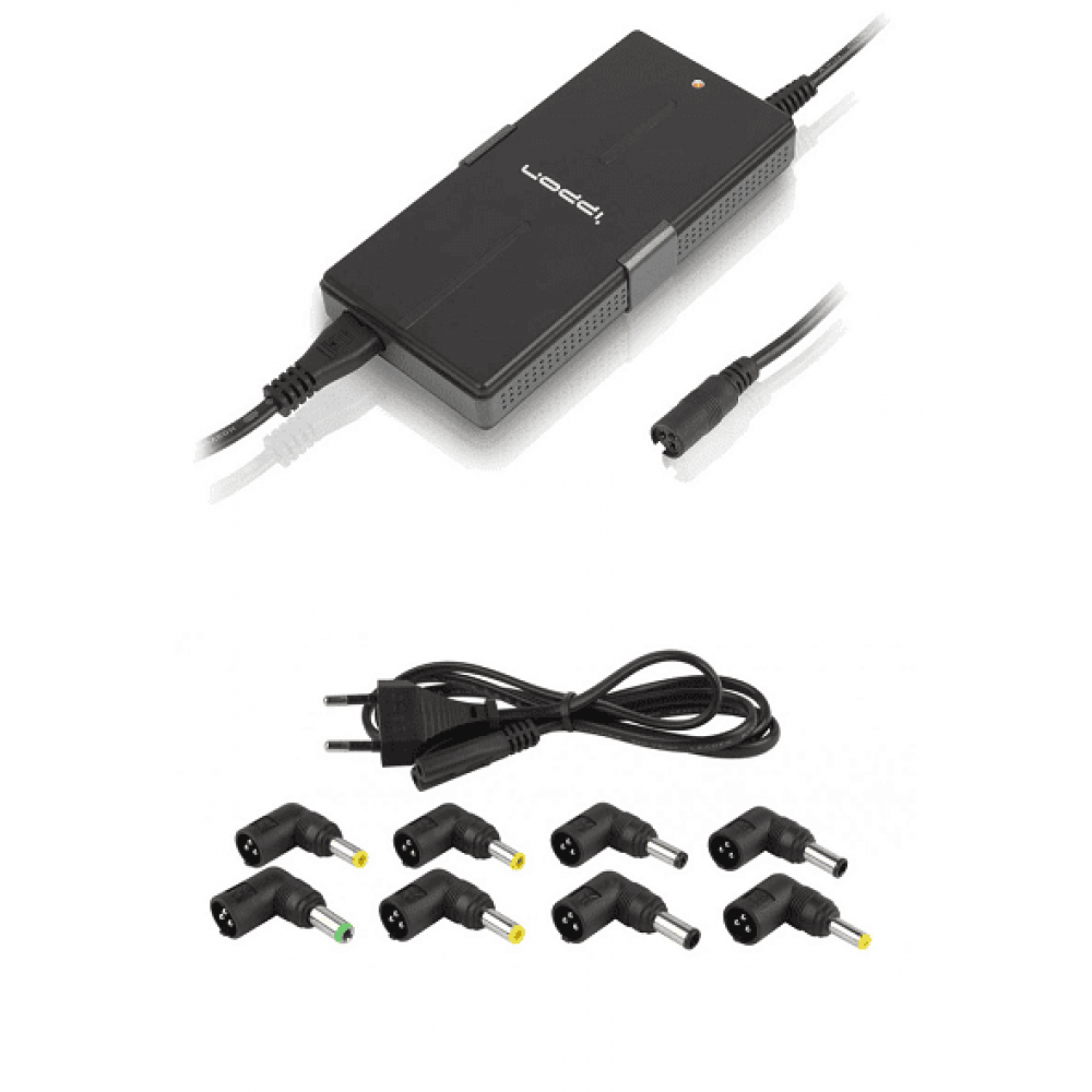 Блок питания Ippon S90U автоматический 90W 18.5V-20V 11-connectors 4.5A 1xUSB 2.1A, LED индикатор (651782). Блок питания. Ippon