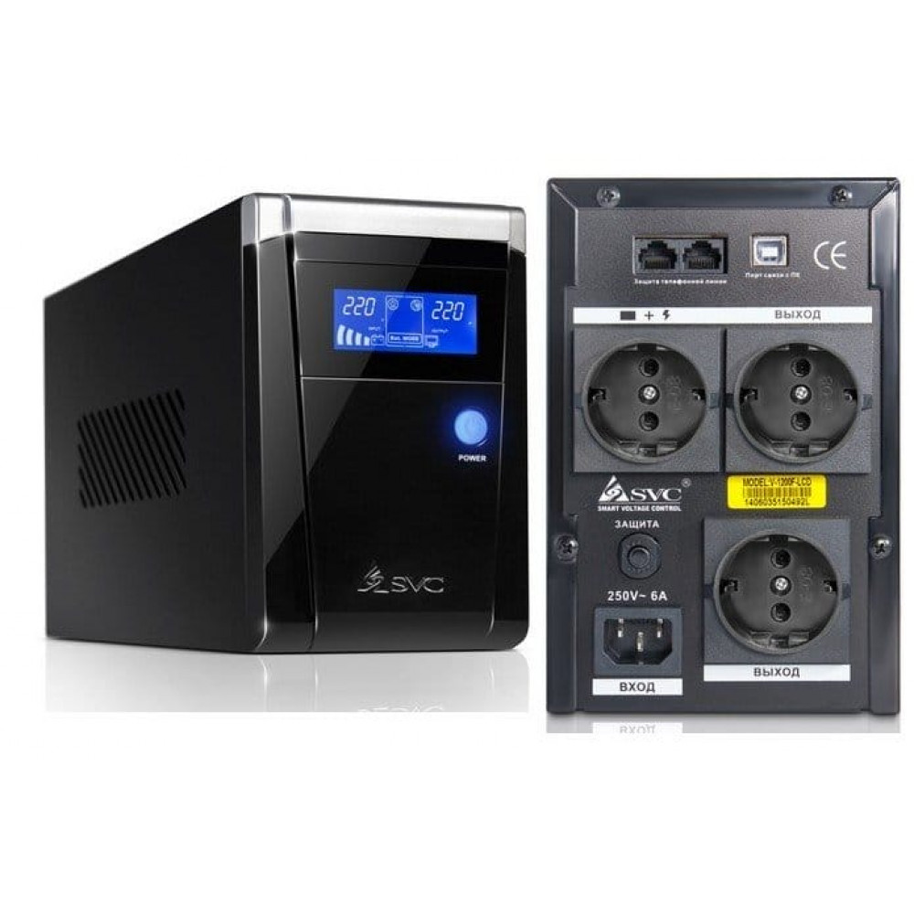 SVC V-1200-F-LCD. Источник бесперебойного питания. SVC