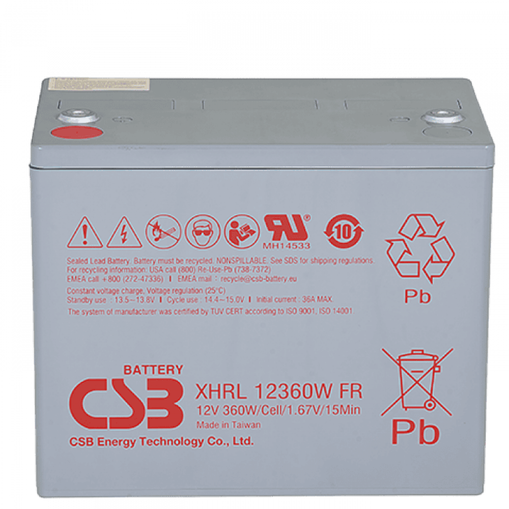 CSB XHRL 12360W FR. Аккумулятор герметичный свинцово-кислотный. CSB