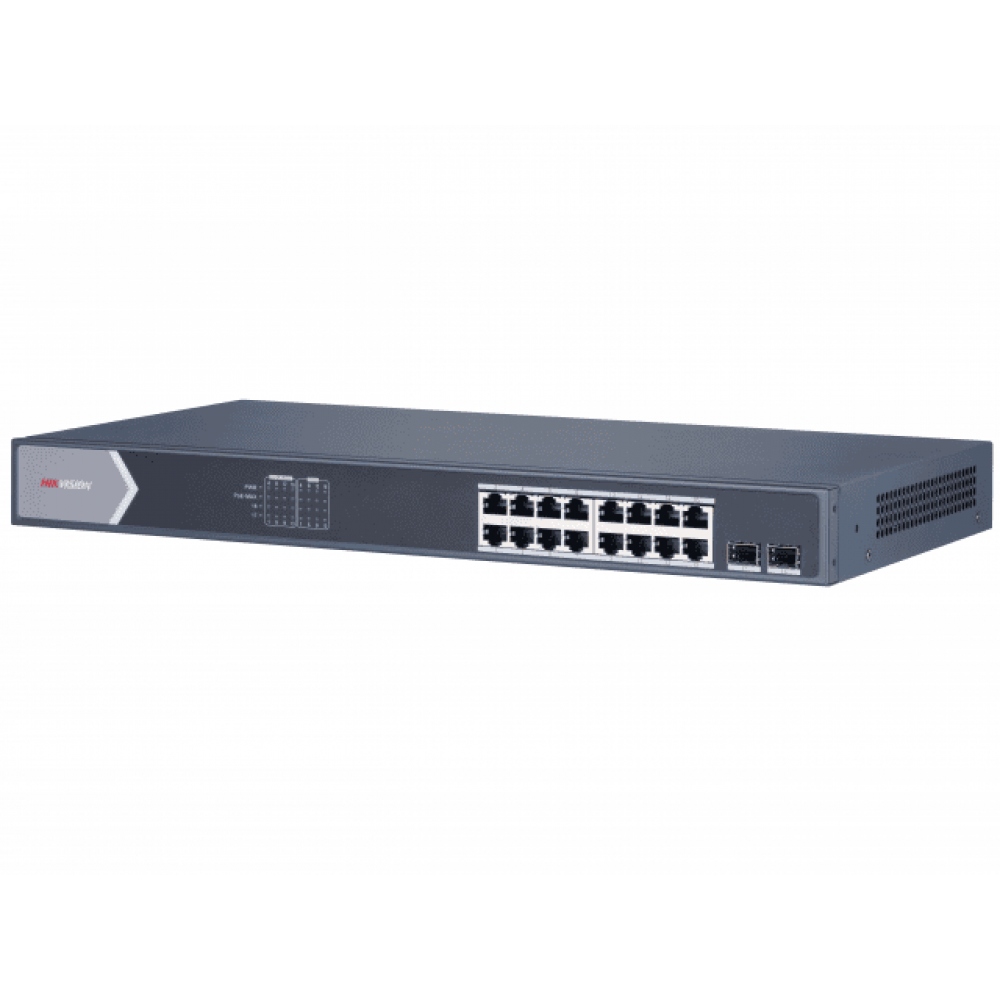 DS-3E1518P-SI. Коммутатор с POE. Hikvision