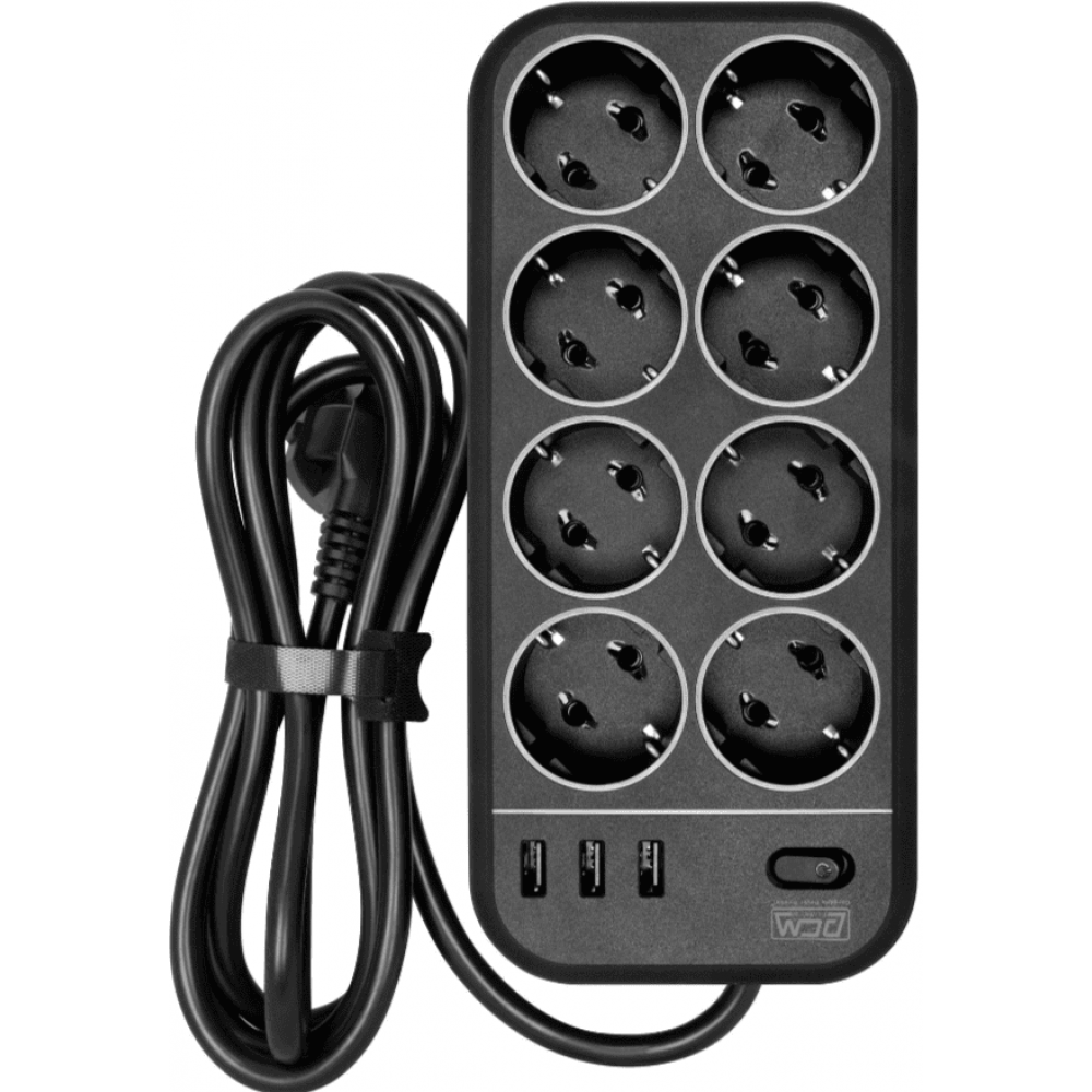 SP-08 USB03AB 1,8 M. Сетевой фильтр. POWERCOM