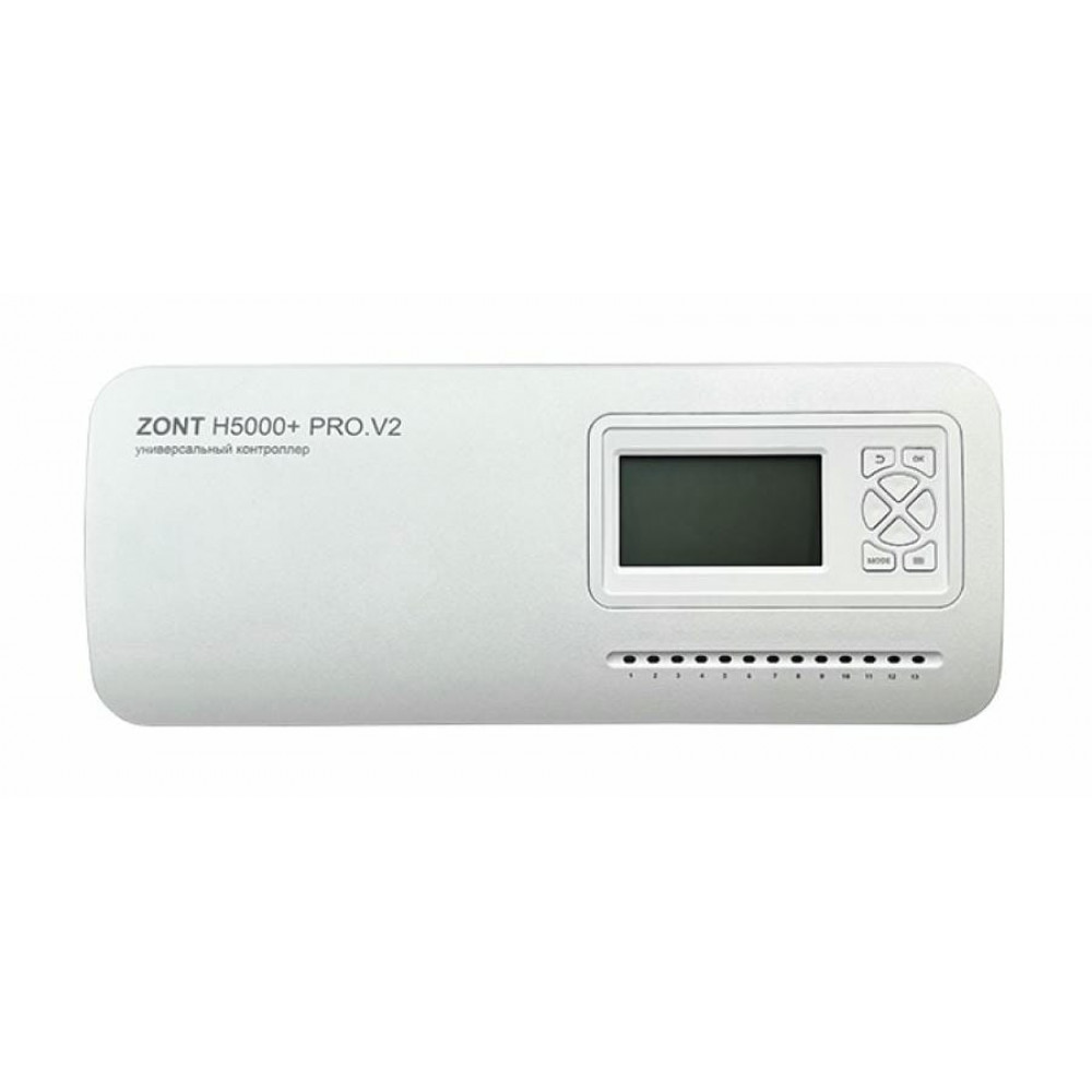 ZONT H-5000+PRO V2. Универсальный контроллер для удаленного управления инженерной системой. MicroLine
