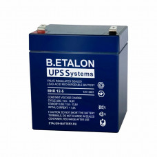 B.ETALON BHR 12-5. Аккумулятор герметичный свинцово-кислотный. ETALON