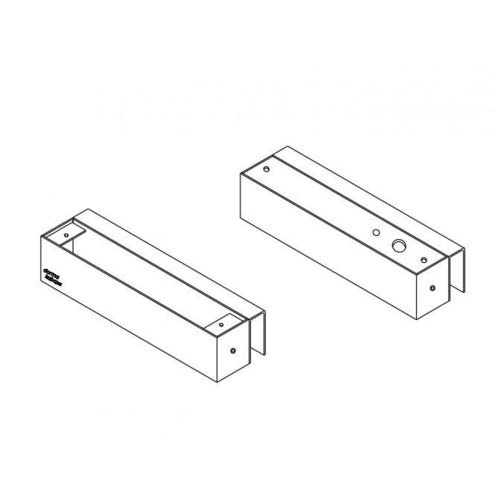 DBA-102 Glass Comfort. Комплект монтажный для цельностеклянной рамы и створки, для совместной работы с замком DB100.. dormakaba
