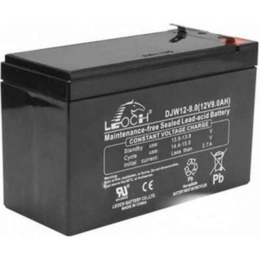 LEOCH DJW12-9,0 F2. Аккумулятор герметичный свинцово-кислотный. LEOCH