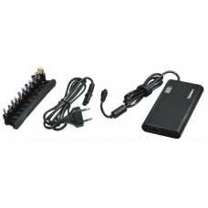 Блок питания Ippon SD90U автоматический 90W 15V-19.5V 11-connectors 4.5A 1xUSB 2.1A, LCD индикатор (705053). Блок питания. Ippon