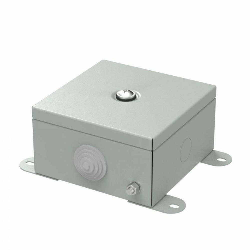 Коробка металлическая серая 110х110х65 (70-0360-7035). Коробка металлическая. Промрукав