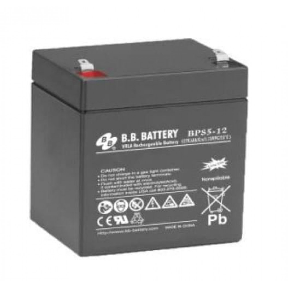 B.B. Battery BPS 5-12. Аккумулятор герметичный свинцово-кислотный. B.B. Battery