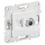 SKANDY Розетка двойная TV+RJ45 кат.6 SK-A15W скрытой установки арктический белый (SK-AK20-2-K01). Розетка TV+RJ45. IEK