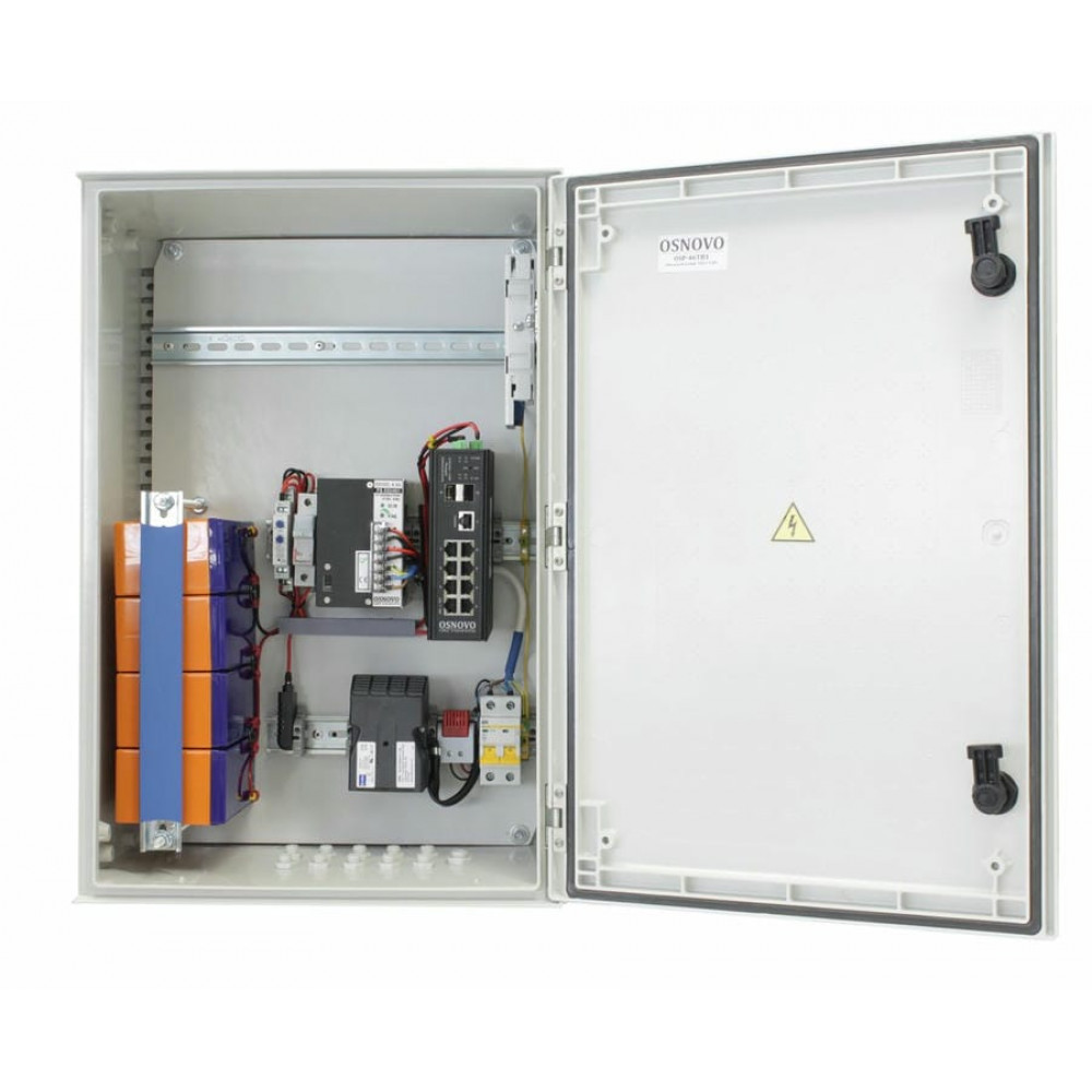 OSP-46TB1(SW-80802/ILS(port 90W)). Уличный коммутатор с PoE. OSNOVO