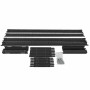 NTSS-2POR24U/600-1000-BL 24U 550ммх1000мм 600кг черный. Стойка двухрамная 24U. NTSS