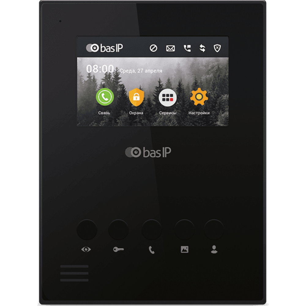 AU-04LA (AU-04L) BLACK. Монитор IP-домофона. BAS-IP