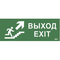 Этикетка самоклеящаяся 240х90мм Выход/лестница вверх/фигура (LPC10-1-24-09-VLVVF). Этикетка самоклеящаяся. IEK