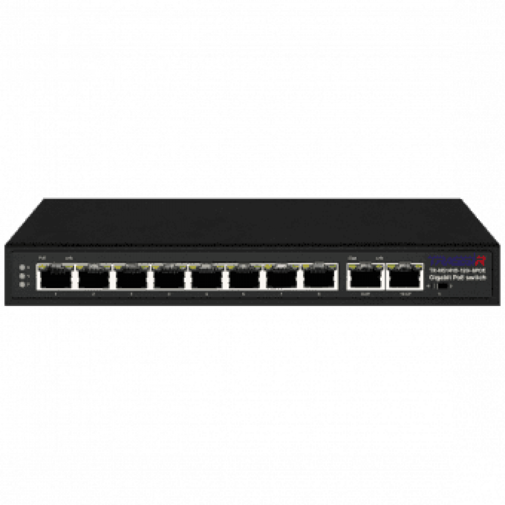 TR-NS1410-120-8POE. Коммутатор с PoE. Trassir