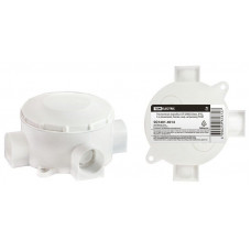 Распаячная коробка ОП D80х35мм, IP42, 3-х рожковая, белая TDM (SQ1401-4014). Распаячная коробка ОП. TDM ЕLECTRIC Распаячная коробка ОП D80х35мм, IP42, 3-х рожковая, белая TDM (SQ1401-4014). Распаячная коробка ОП. TDM ЕLECTRIC
