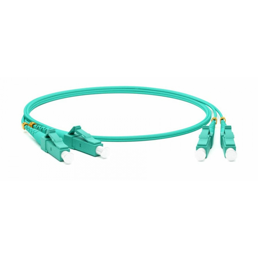 FC-D2-503-LC/PR-LC/PR-H-5M-LSZH-AQ. Патч-корд волоконно-оптический многомодовый. Hyperline