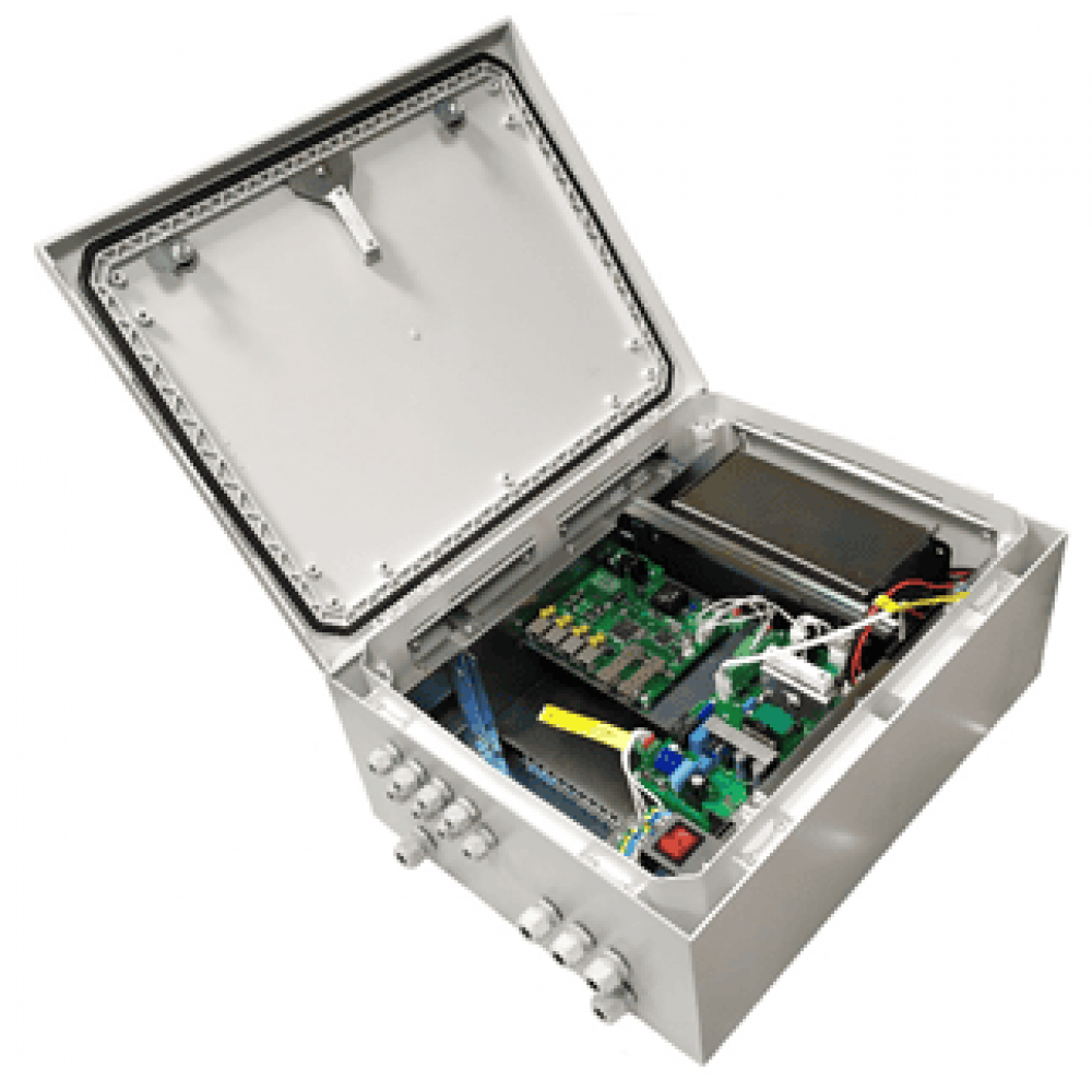 Tfortis PSW-2G+UPS-Box. Коммутатор для подключения 4 камер. TFortis