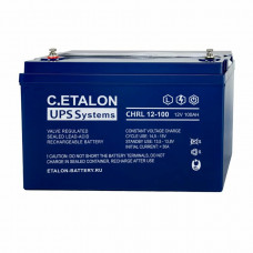 C.ETALON CHRL 12-100. Аккумулятор герметичный свинцово-кислотный. ETALON C.ETALON CHRL 12-100. Аккумулятор герметичный свинцово-кислотный. ETALON