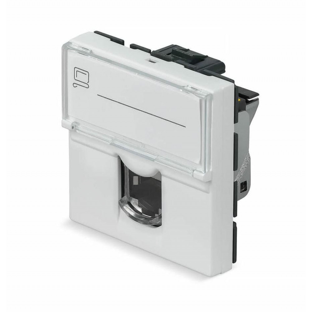 KJ-RJ45-Cat.6a-SH-180T-FP-L-45 (11847c). Вставка Keystone Jack RJ-45. CABEUS
