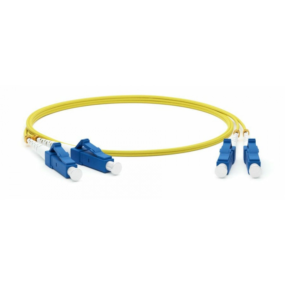 FC-D2-9-LC/UR-LC/UR-H-10M-LSZH-YL. Патч-корд волоконно-оптический одномодовый. Hyperline