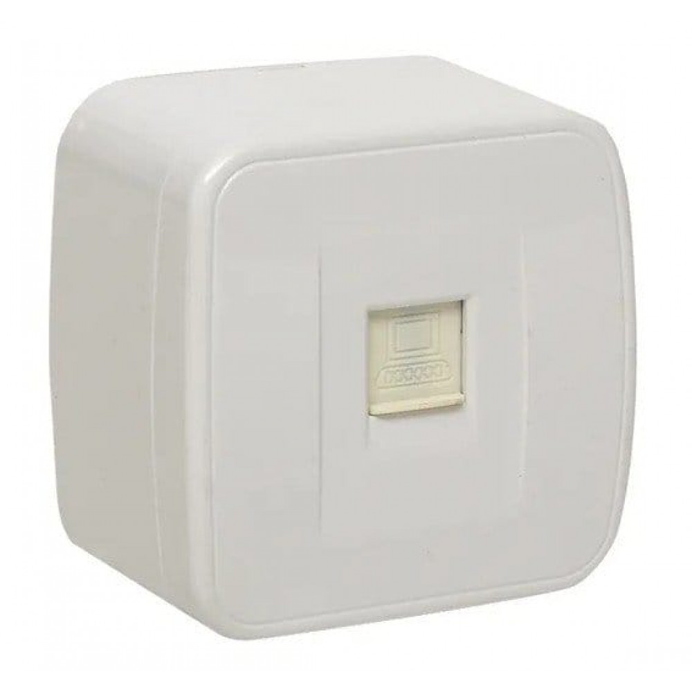 Минск Розетка RJ-45 1-местная ОП 1А (EGK01-035-10). Розетка RJ-45 1-местная ОП 1А. EKF