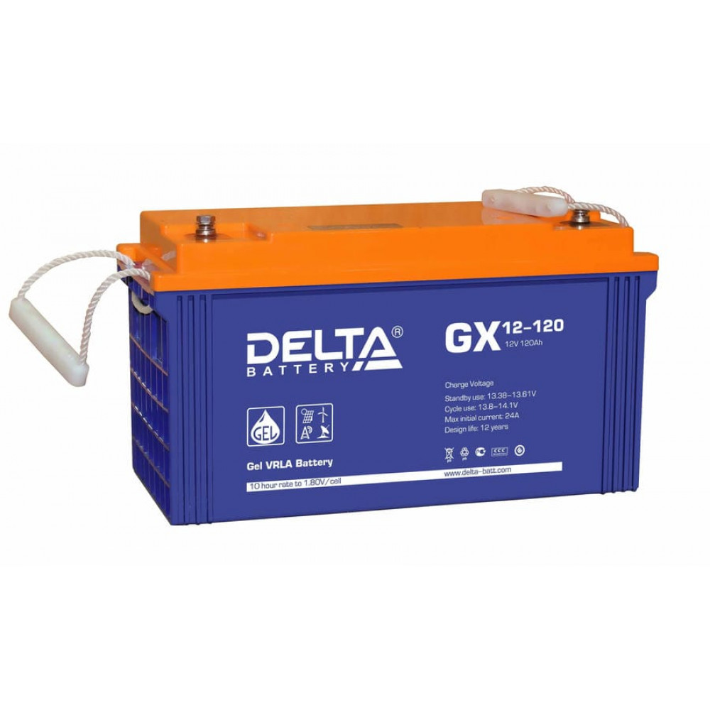 Delta GX 12-120. Аккумулятор герметичный свинцово-кислотный. Delta