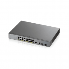 GS1350-18HP-EU0101F. Коммутатор сетевой PoE управляемый L2. ZYXEL