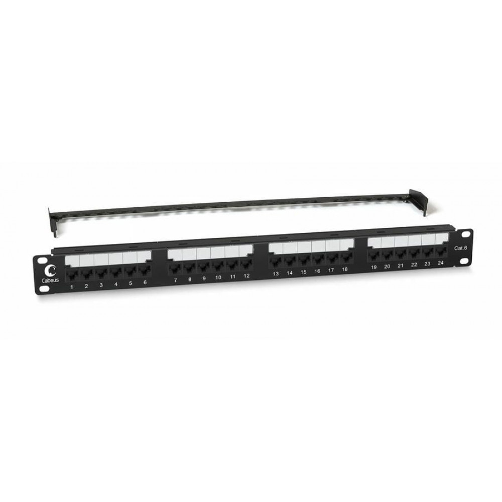 PL2-24-Cat.6-Dual (10589c). Патч-панель 19. CABEUS