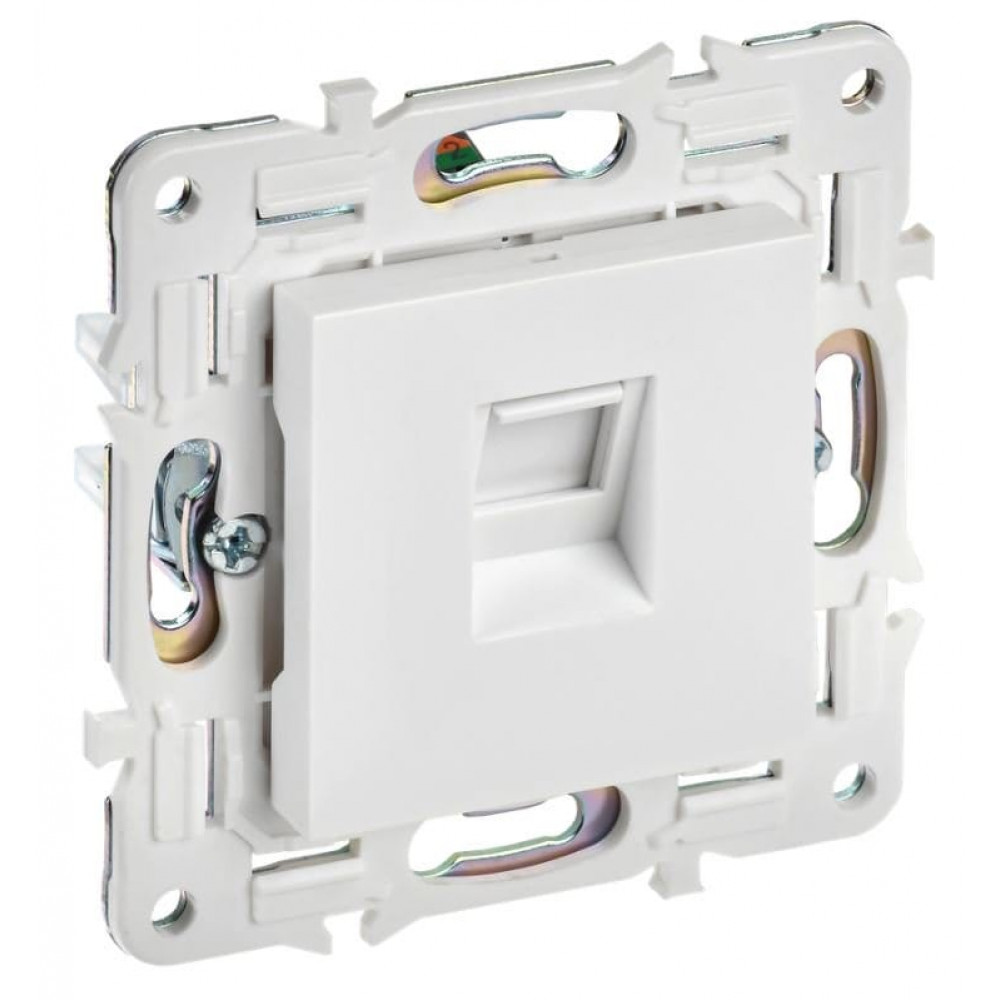 SKANDY Розетка компьютерная RJ45 кат.6 SK-K02W скрытой установки арктический белый (SK-K10-2-K01). Розетка компьютерная. IEK