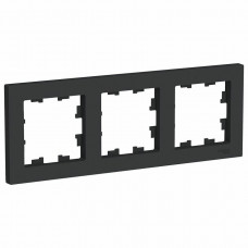 AtlasDesign рамка 3-местная универсальная, карбон (ATN001003). Рамка. Systeme Electric