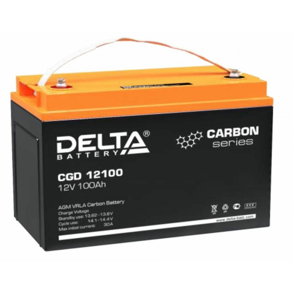 Delta CGD 12100. Аккумулятор герметичный свинцово-кислотный. Delta