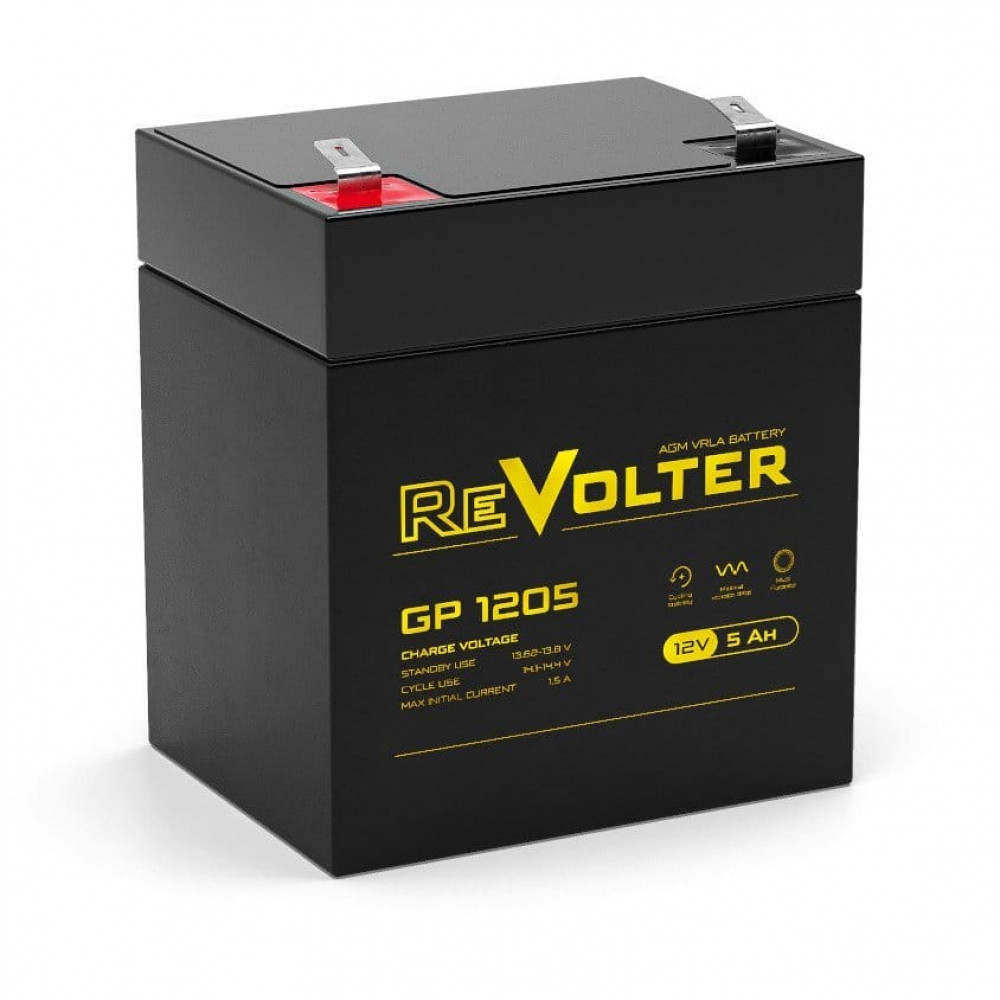 ReVolter GP 1205. Аккумулятор герметичный свинцово-кислотный. ReVolter
