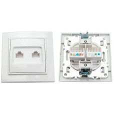 Минск Розетка RJ-45+Phone СП (ERK00-135-10). Розетка RJ-45+Phone СП. EKF