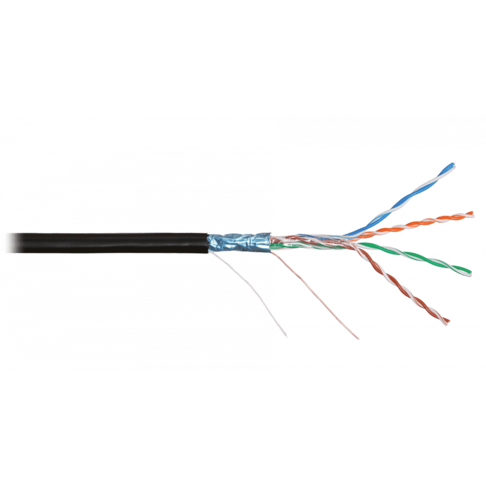 F/UTP 4pair, Cat5e, Solid, Out, PVC (NMC 2200B-BK). Кабель «витая пара» (LAN) для структурированных систем связи. NIKOMAX ESSENTIAL