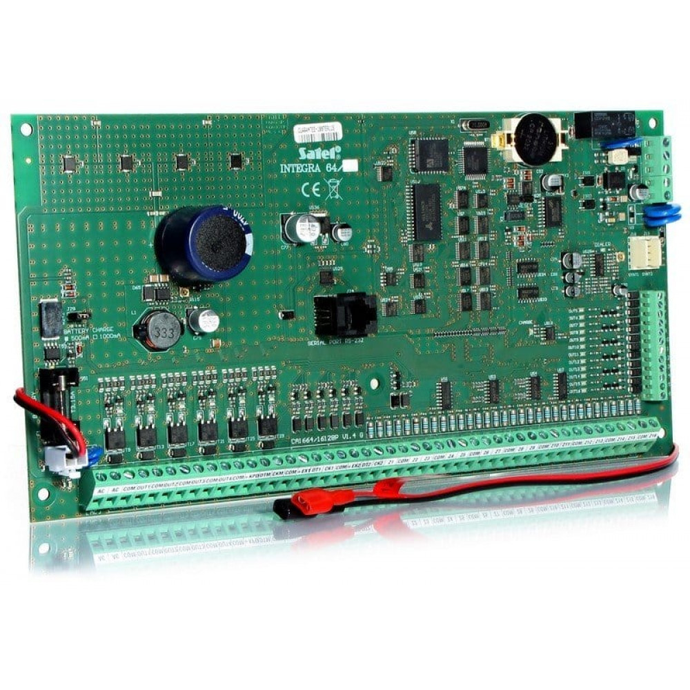 INTEGRA 64. Плата охранно-пожарной сигнализации. SATEL