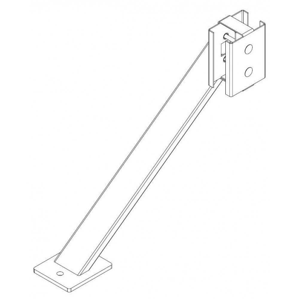 PERCo-MB-16.9. Упор для стоек секции ограждения. PERCo