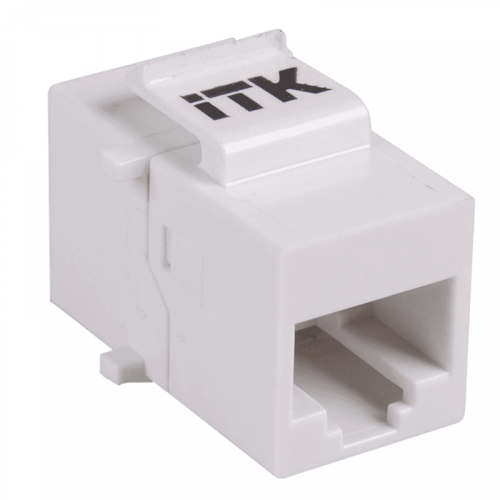CS7-1C5EU. Проходной адаптер категория 5Е UTP RJ45-RJ45, тип Keystone Jack. ITK