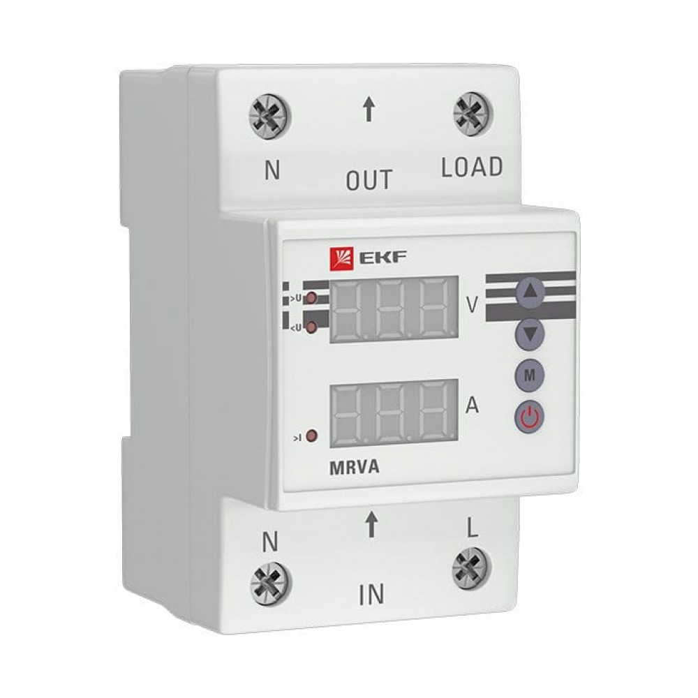 MRVA 50A PROxima (MRVA-50A). Реле напряжения и тока с дисплеем. EKF