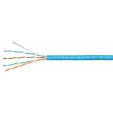 UTP-4P-Cat.5e-SOLID-LSZH-BL-100 (9777c-5). Кабель «витая пара» (LAN) для структурированных систем связи. CABEUS