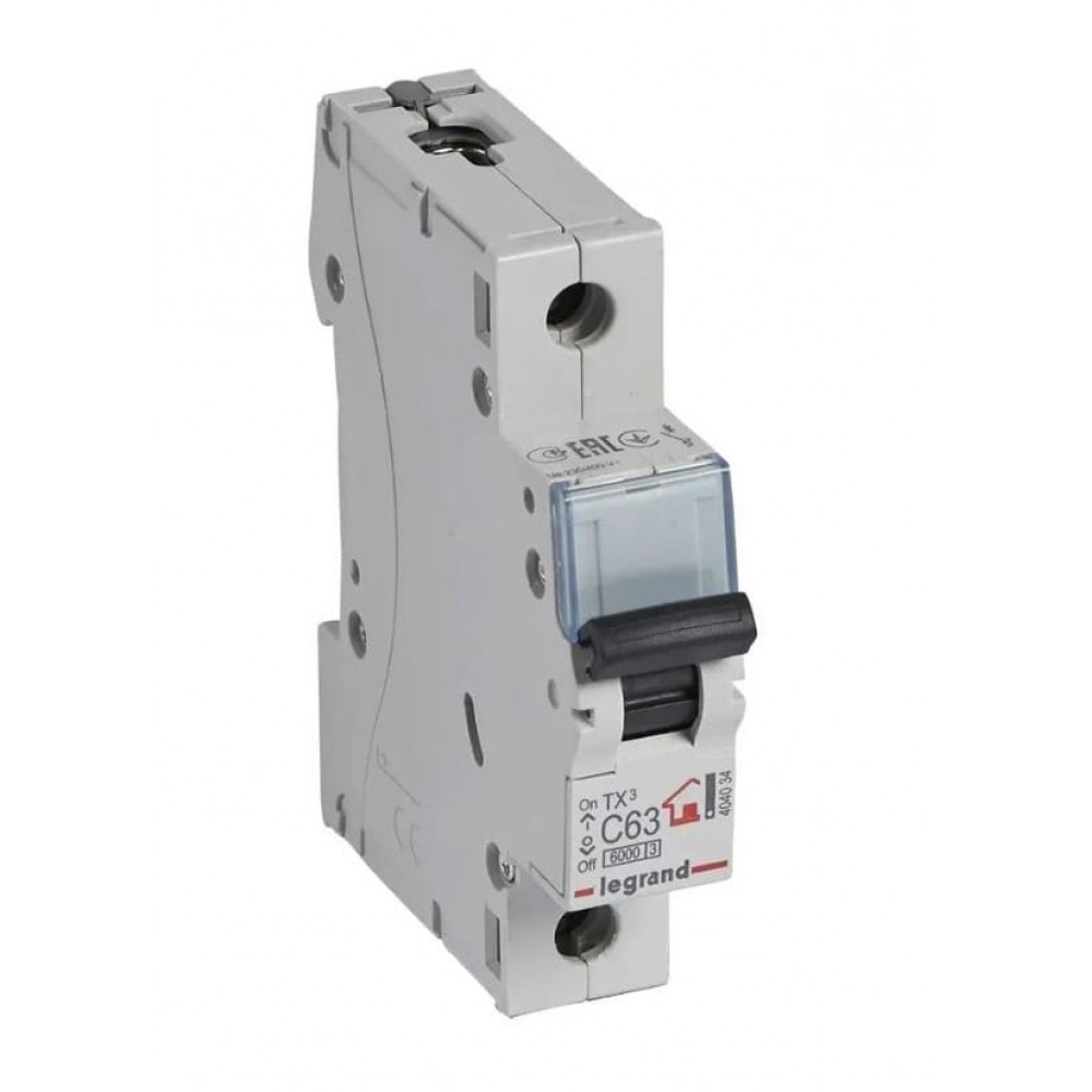 DX3 1P C 2A 6000/10kA (407426). Автоматический выключатель. Legrand