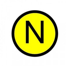 Наклейка N (d20) PROxima (an-2-07). Наклейка. EKF