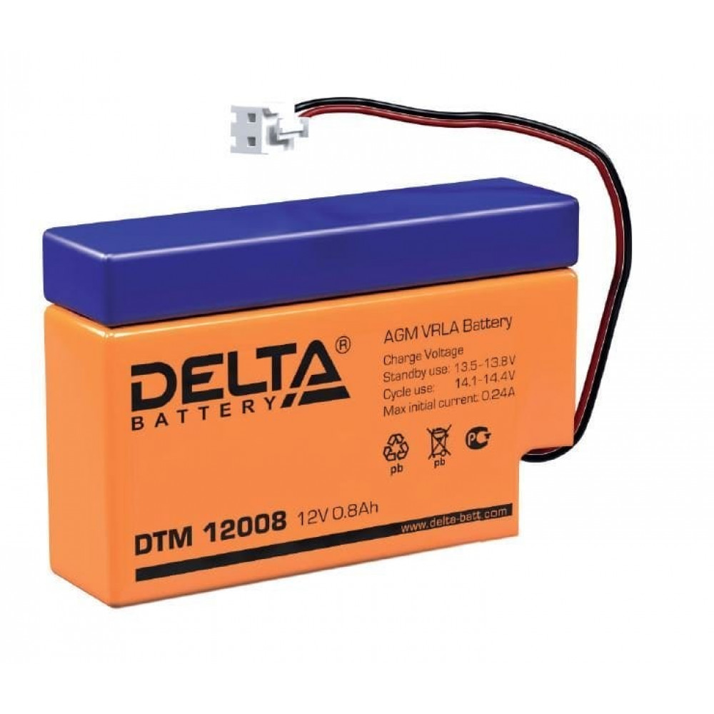 Delta DTM 12008 (T13). Аккумулятор герметичный свинцово-кислотный. Delta